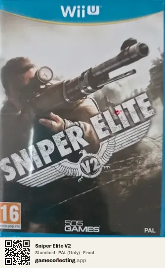 Sniper Elite V2 Nintendo Wii U, Italy box front