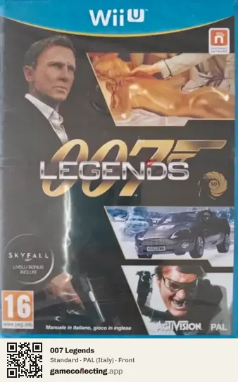 007 Legends Nintendo Wii U, Italy box front