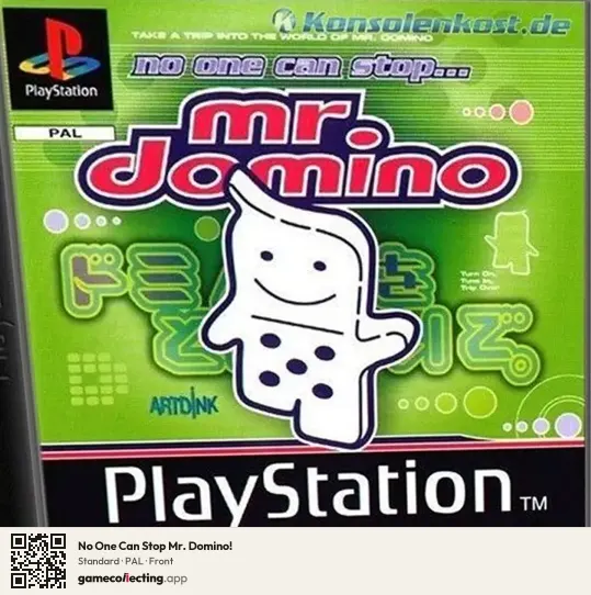 No One Can Stop Mr. Domino! PlayStation, PAL box front