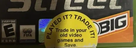 FIFA Street, the ESRB box on its front