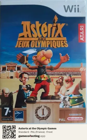 Asterix at the Olympic Games Nintendo Wii, France box front