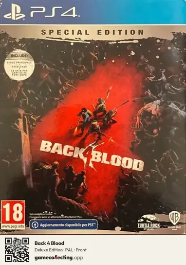 Back 4 Blood PlayStation 4, PAL box front