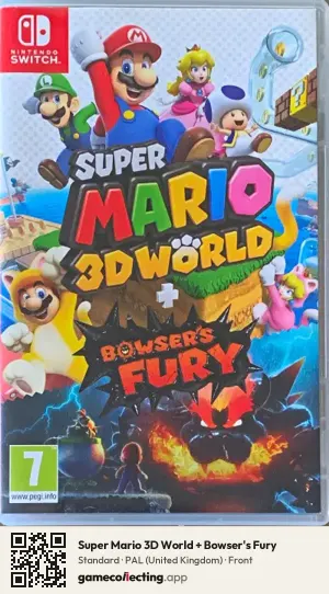 Super Mario 3D World + Bowser's Fury Nintendo Switch, United Kingdom box front