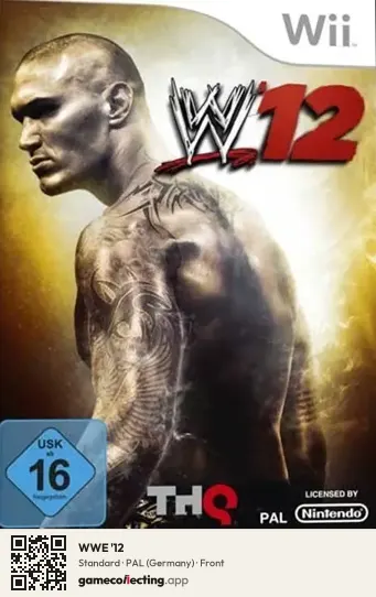 WWE '12 Nintendo Wii, Germany box front
