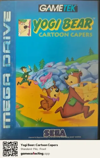 Yogi Bear: Cartoon Capers Sega Mega Drive / Genesis, PAL box front