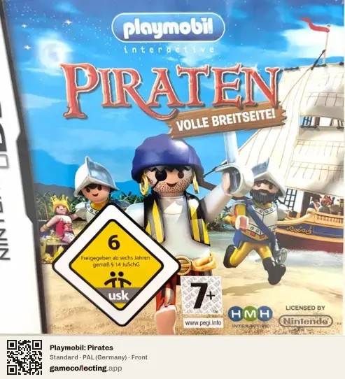 Playmobil: Pirates Nintendo DS, Germany box front