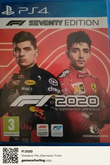 F1 2020 PlayStation 4, Germany box front