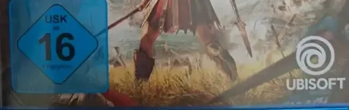 Assassin's Creed Odyssey, the USK square on its front