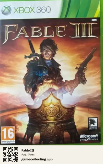 Fable III Xbox 360, PAL box front
