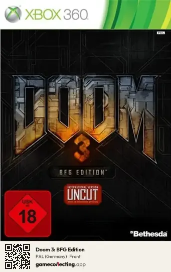 Doom 3: BFG Edition Xbox 360, Germany box front
