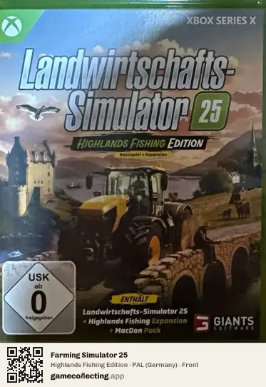 Farming Simulator 25 Xbox Series X, Germany box front