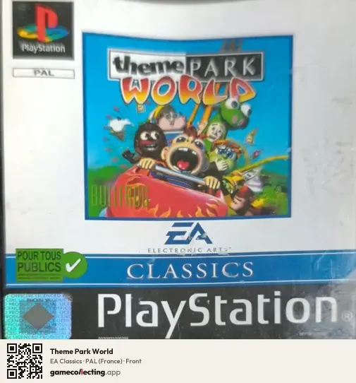 Theme Park World PlayStation, France box front