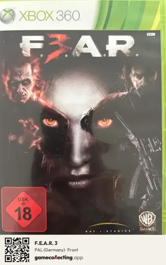 F.E.A.R. 3 Xbox 360, Germany box front