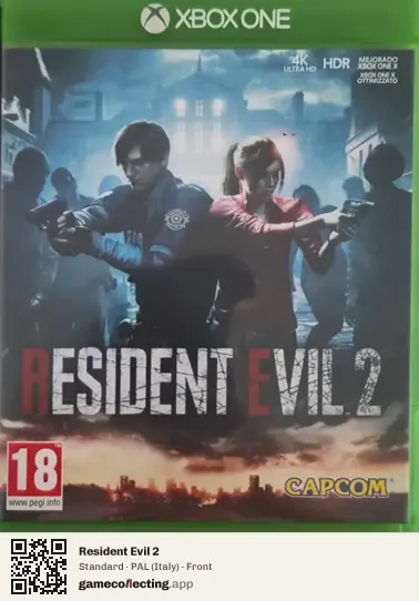 Resident Evil 2 Xbox One, Italy box front
