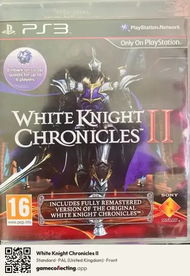 White Knight Chronicles II PlayStation 3, United Kingdom box front