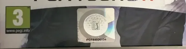 Tiger Woods PGA Tour 11, the PEGI square on its front