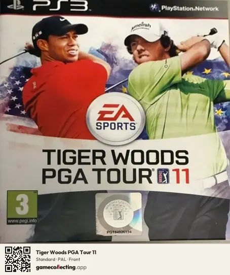 Tiger Woods PGA Tour 11 PlayStation 3, PAL box front