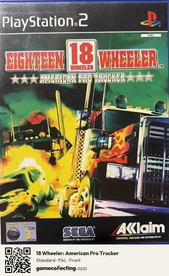 18 Wheeler: American Pro Trucker PlayStation 2, PAL box front