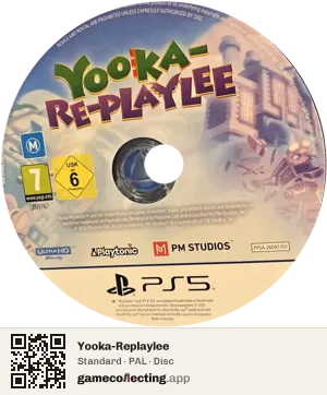 Yooka-Replaylee PlayStation 5, PAL disc
