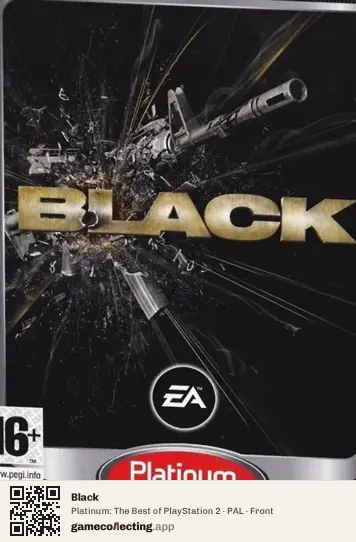 Black PlayStation 2, PAL box front