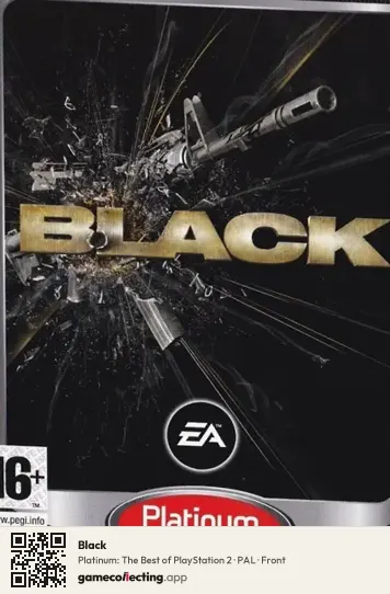 Black PlayStation 2, PAL box front