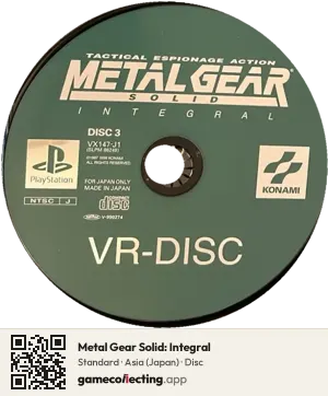 Metal Gear Solid: Integral PlayStation, Asia disc