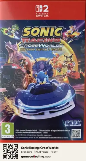 Sonic Racing: CrossWorlds Nintendo Switch 2, France box front
