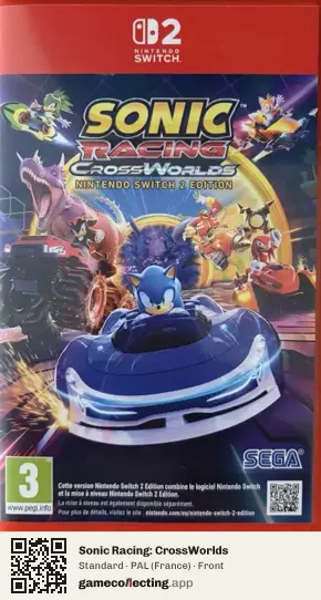 Sonic Racing: CrossWorlds Nintendo Switch 2, France box front