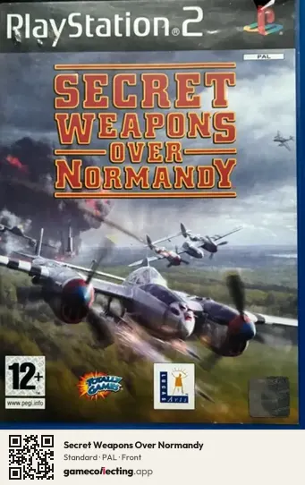 Secret Weapons Over Normandy PlayStation 2, PAL box front