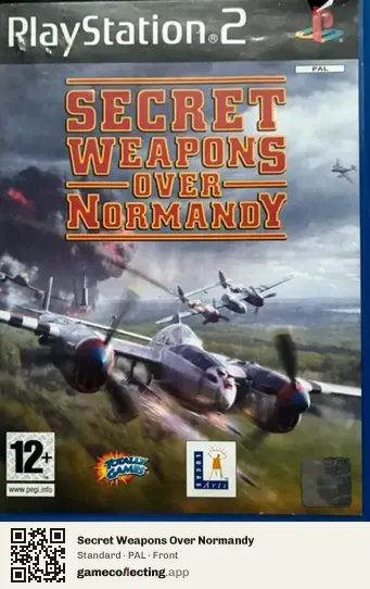 Secret Weapons Over Normandy PlayStation 2, PAL box front