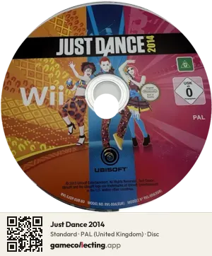 Just Dance 2014 Nintendo Wii, PAL disc