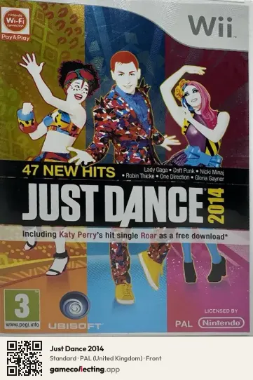 Just Dance 2014 Nintendo Wii, United Kingdom box front