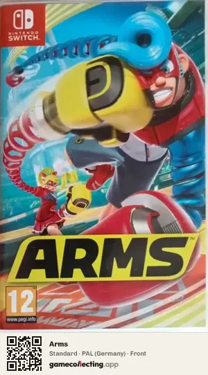Arms Nintendo Switch, Germany box front