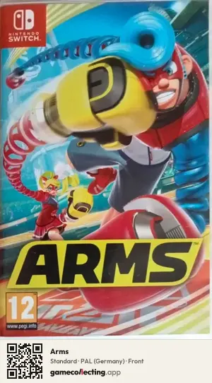 Arms Nintendo Switch, Germany box front