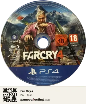 Far Cry 4 PlayStation 4, PAL disc