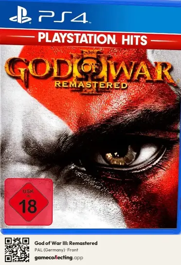 God of War III: Remastered PlayStation 4, Germany box front