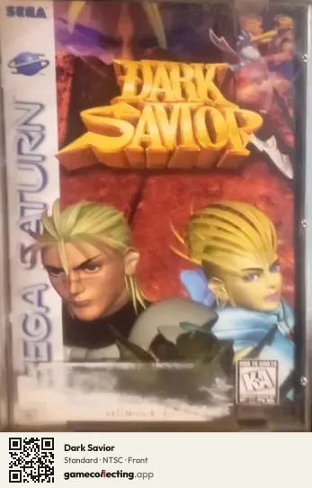 Dark Savior Sega Saturn, NTSC box front
