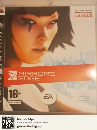 Mirror's Edge PlayStation 3, France box front