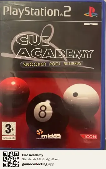 Cue Academy PlayStation 2, Italy box front