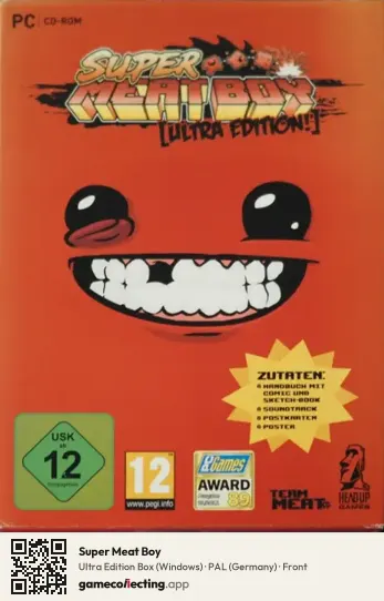 Super Meat Boy Computer, Germany box front