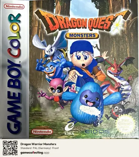 Dragon Warrior Monsters Game Boy Color, Germany box front
