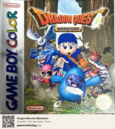 Dragon Warrior Monsters Game Boy Color, Germany box front