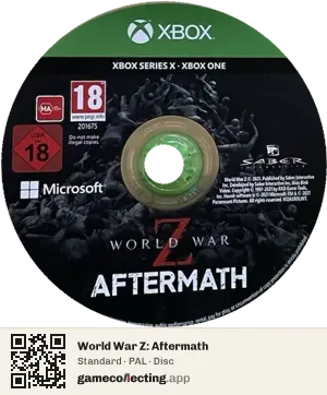 World War Z: Aftermath Xbox One, PAL disc