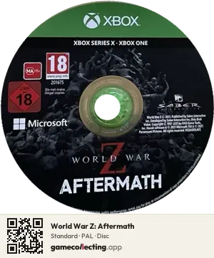 World War Z: Aftermath Xbox One, PAL disc