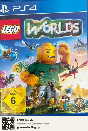 LEGO Worlds PlayStation 4, Germany box front