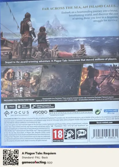 A Plague Tale: Requiem PlayStation 5, PAL box back