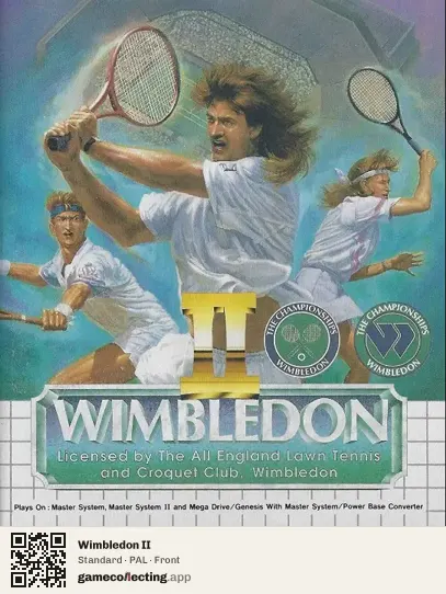Wimbledon II Sega Master System, PAL box front