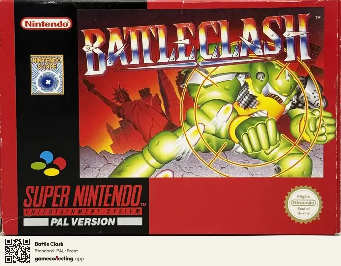 Battle Clash Super Nintendo Entertainment System, PAL box front