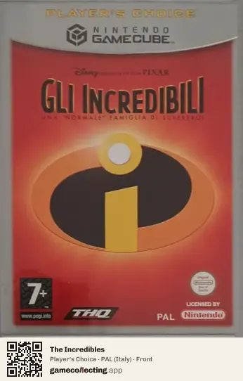 The Incredibles Nintendo GameCube, Italy box front
