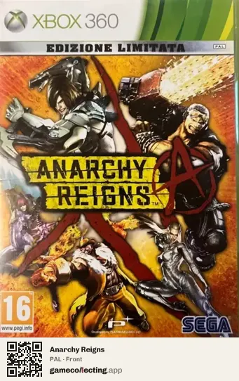 Anarchy Reigns Xbox 360, PAL box front